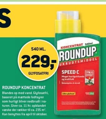 XL-BYG ROUNDUP KONCENTRAT tilbud