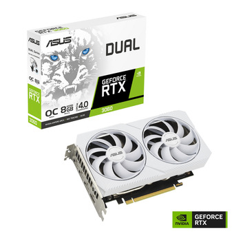 Asus dual geforce rtx 3060 oc edition (hvidt)