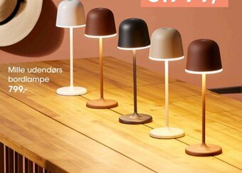 Bilka Mille udendørs bordlampe tilbud
