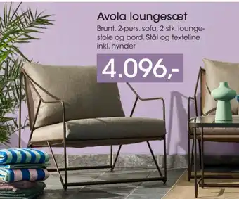 Bilka Avola loungesæt tilbud
