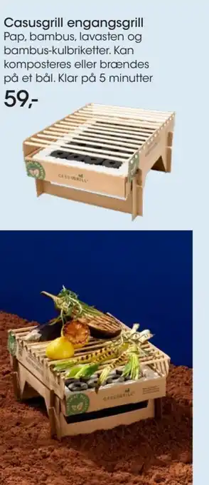 Bilka Casusgrill engangsgrill tilbud