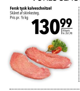 Fersk tysk kalveschnitzel