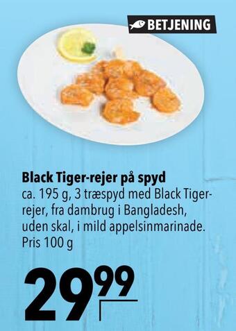 Citti Black tiger-rejer på spyd tilbud