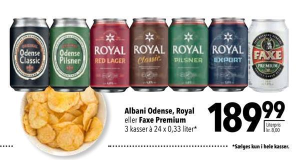Citti Albani odense, royal eller faxe premium tilbud