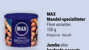 Citti Max mandel-specialiteter tilbud