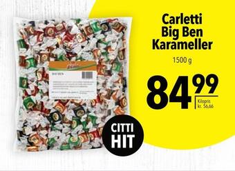 Citti Carletti big ben karameller tilbud