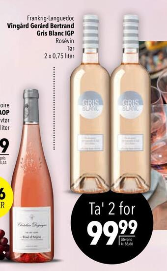 Citti Vingård gerárd bertrand gris blanc igp tilbud