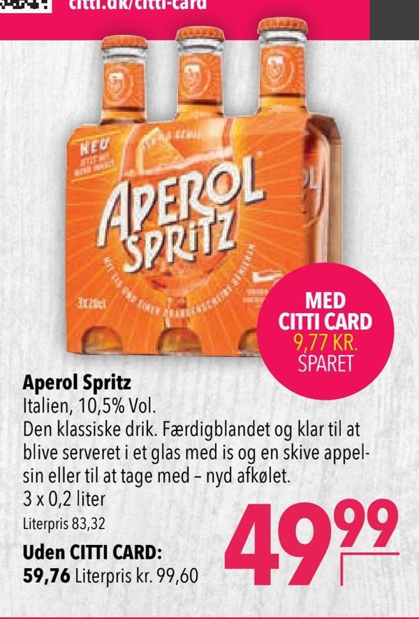 Citti Aperol spritz tilbud