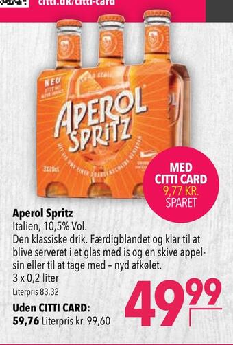 Citti Aperol spritz tilbud