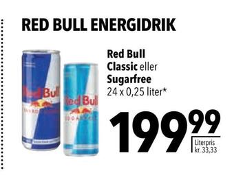 Citti Red bull classic eller sugarfree tilbud