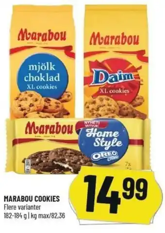 Løvbjerg Marabou Cookies 182-184g tilbud