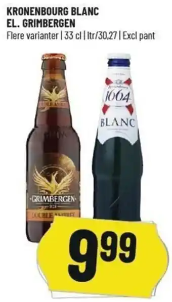 Løvbjerg Kronenbourg Blanc El. Grimbergen 33 cl tilbud