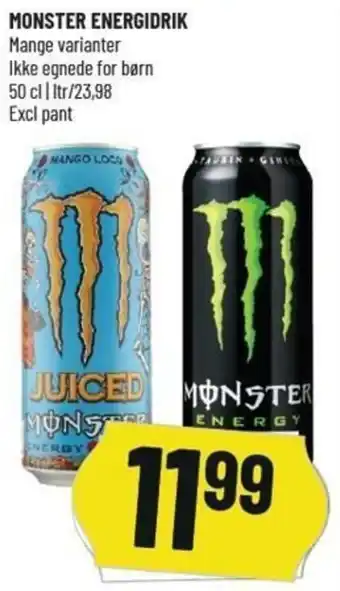Løvbjerg Monster Energidrink 50cl tilbud