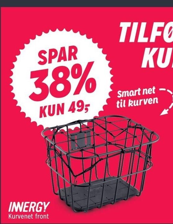 Fri BikeShopOFFLINE Innergy kurvenet front tilbud