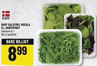Løvbjerg Baby Salatmix, Rucola El. Babyspinat 100g tilbud
