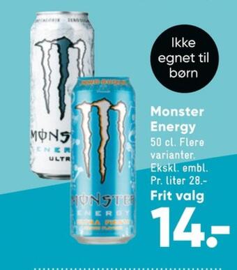 Bilka Ultra energidrik tilbud