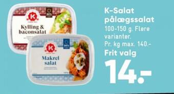 Bilka K-salat makrelsalat tilbud