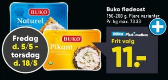 Bilka Buko flødeost pikant tilbud