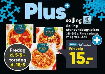 Bilka Salling pizza tilbud