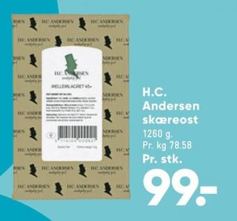 Bilka Hc andersen skæreost mellemlagret 45+ tilbud