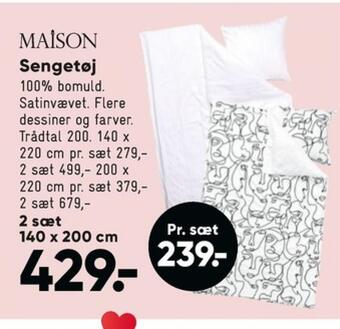 Bilka Maison sengesæt tilbud