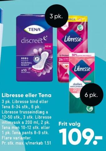 Bilka Libresse trusseindlæg tilbud