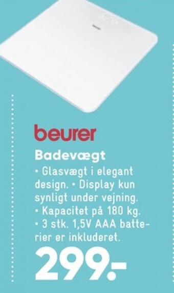 Bilka Beurer personvægt tilbud