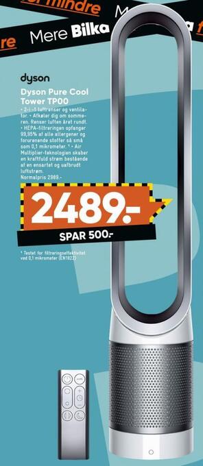 Bilka Dyson luftrenser tilbud