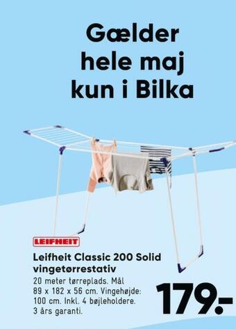 Bilka Leifheit tørrestativ tilbud
