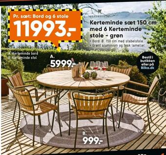 Bilka Ukendt havemøbelsæt tilbud