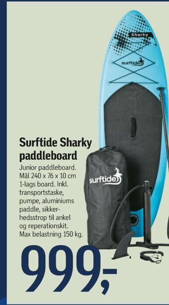 Føtex Surftide paddleboard tilbud