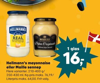 Kvickly Hellmanns mayonnaise tilbud
