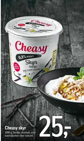 Føtex Cheasy skyr vanilje tilbud