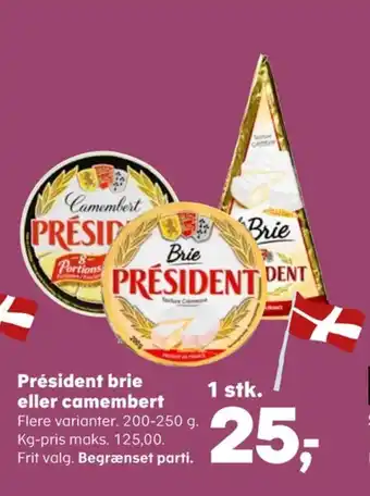Kvickly Président camembert tilbud