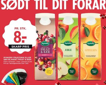 MENY Rynkeby konc. frugtsaft frugt & bær tilbud