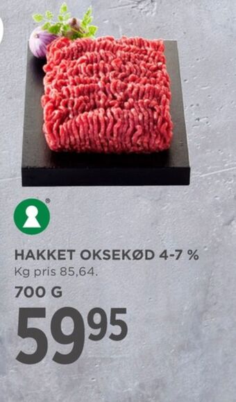 MENY Ukendt hakket oksekød tilbud