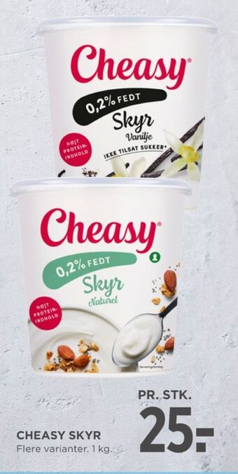 MENY Cheasy skyr vanilje tilbud