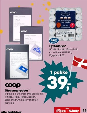 Kvickly Coop støvsugerposer tilbud