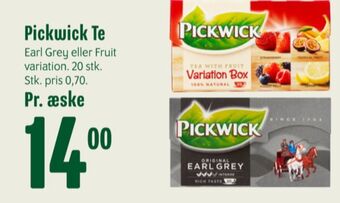 Min Købmand Pickwick tebreve tilbud