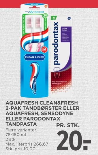 MENY Aquafresh tandbørste tilbud