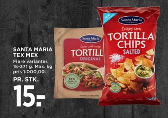 MENY Santa maria tortillachips tilbud