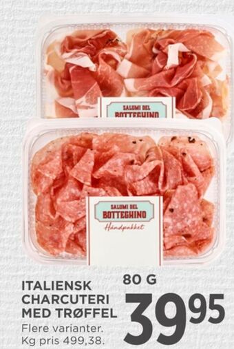 MENY Salumi del botteghino skinke trøffel tilbud