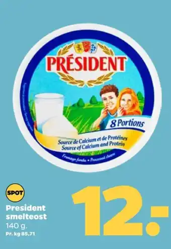 Netto Président smøreost tilbud