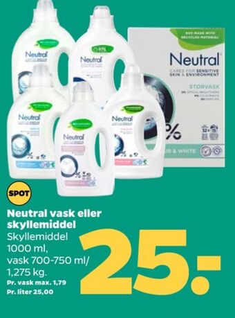 Netto Neutral vaskemiddel-flydende tilbud