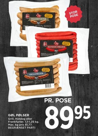 MENY Gøl frankfurter tilbud