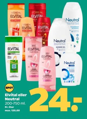 Netto Elvital shampoo tilbud