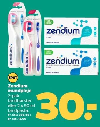 Netto Zendium tandpasta tilbud