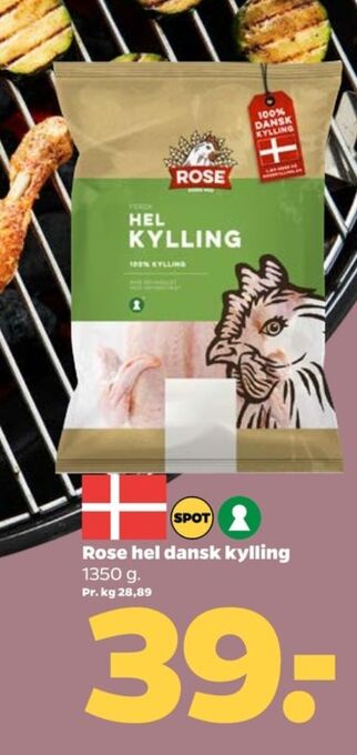 Netto Ærlig kylling kylling tilbud