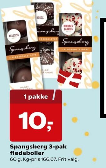 SuperBrugsen Spangsberg flødeboller hindbær & lakrids tilbud