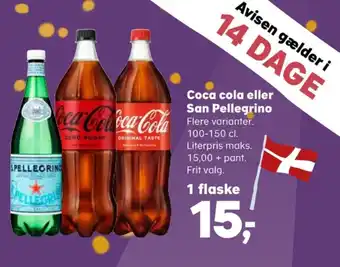 SuperBrugsen San pellegrino mineralvand tilbud